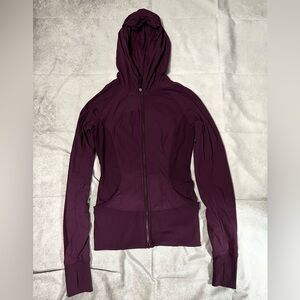 lululemon athletica Plum Reversible hooded jacket.